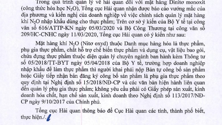 Điều kiện kinh doanh phụ gia thực phẩm