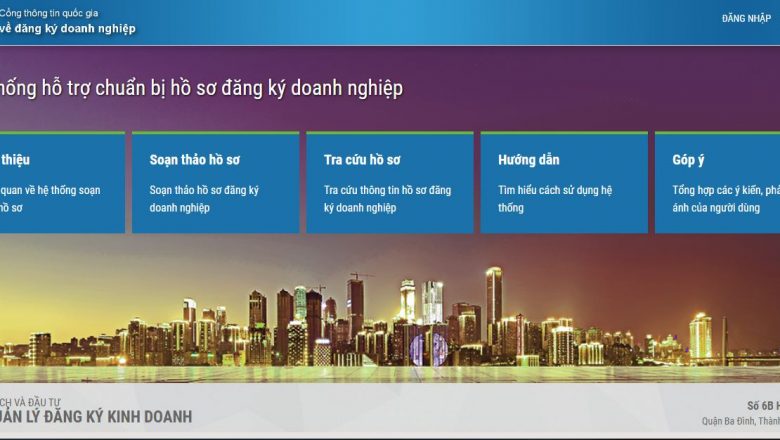 Dự thảo hồ sơ đăng ký kinh doanh
