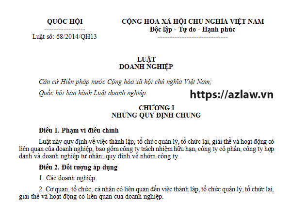 Áp dụng theo luật doanh nghiệp hay điều lệ công ty khi tranh chấp