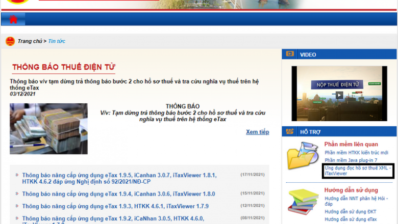 Phần mềm iTaxViewer mới nhất