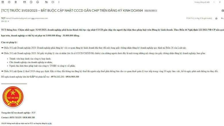 Thực hư thông tin “Cập nhật CCCD gắn chip trước ngày 31/03/2023”?